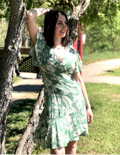 Vestido viscosa  pareo...