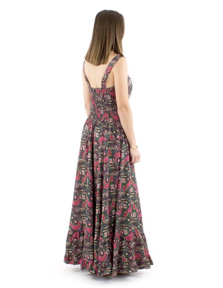 Vestido poliester princesa largo sari
