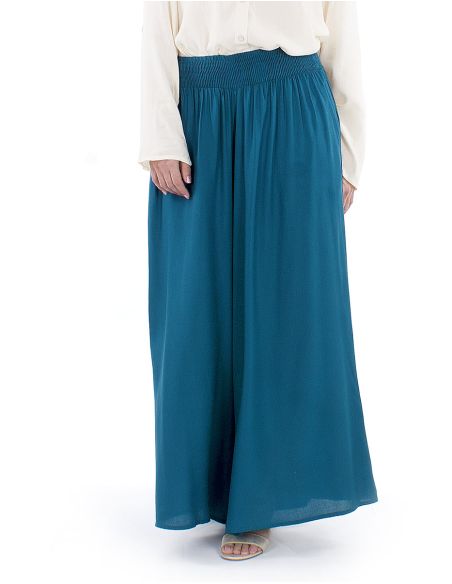 Pantalon viscosa liso muy ancho talla eslastica