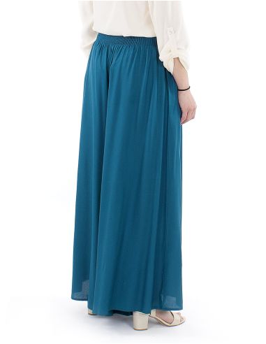 Pantalon viscosa liso muy ancho talla eslastica