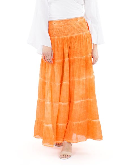 Falda velo algodon volantes doblada surteint