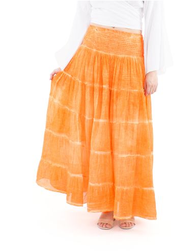 Falda velo algodon volantes doblada surteint