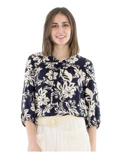 Blusa viscosa mangas 3/4 estampado althea 2