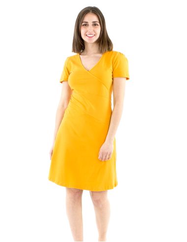 Vestido malla 95% algodon 5% elastanomangas cortas