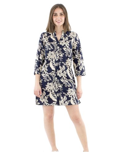 Vestido tunica algodonestampado althea