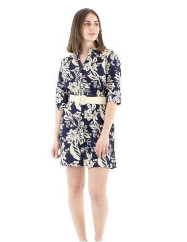 Vestido tunica algodonestampado althea
