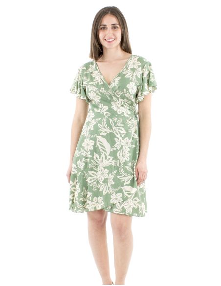 Vestido viscosapareo estampado althea