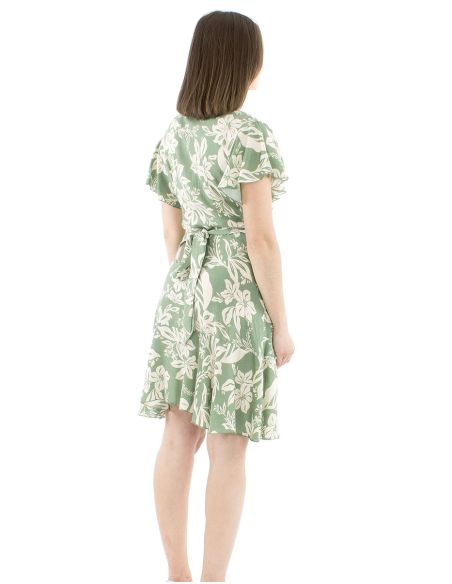 Vestido viscosapareo estampado althea