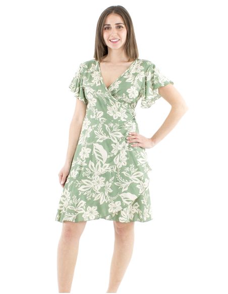Vestido viscosapareo estampado althea