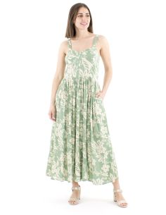 Vestido viscosa tirantes anchos estampado althea 2
