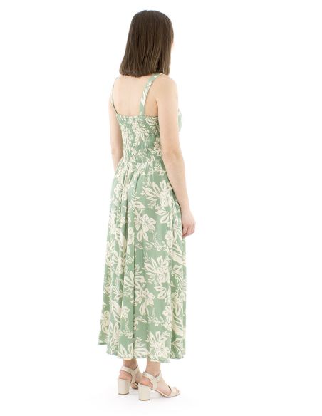 Vestido viscosa tirantes anchos estampado althea