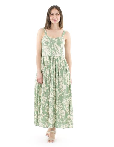 Vestido viscosa tirantes anchos estampado althea