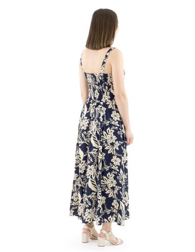 Vestido viscosa tirantes anchos estampado althea