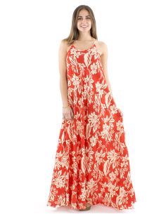 Vestido viscosa espalda desnuda estampado althea 2