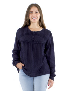 Blusa gasa algodon doblada 2