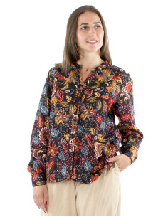 Blusa algodon mangas largas...