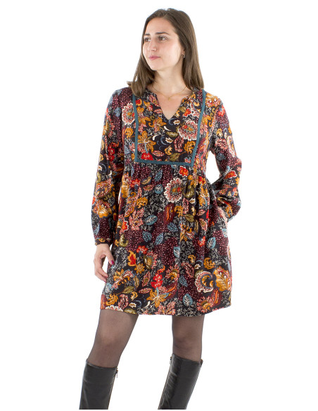 Tunica viscosa twill estampado florindie