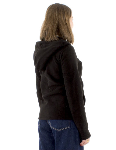Chaqueta malla poliester polar capucha bordado...