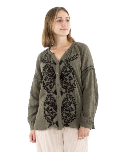 Blusa gasa algodon doblada 2