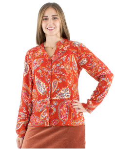 Blusa viscosa mangas largas... 2