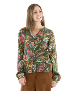 Blusa viscosa mangas largas... 2
